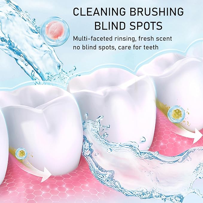 Mini Mouthwash Travel Size,Peach Flavor Portable Individual Travel Mouth Wash for Fresh Breath, Refreshing Long Lasting Gentle Oral Care Mouthwash Packs(Pack of 20)