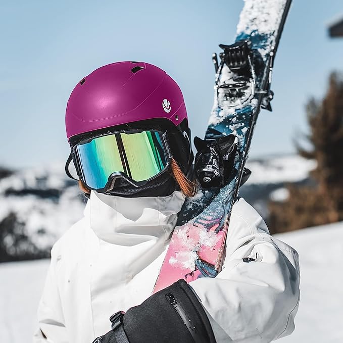 VANRORA Ski Helmet, Snowboard Helmet for Men & Women, Climate Control Venting, Dial Fit, Goggles Compatible, Removable Fleece Liner and Ear Pads, Safety-Certified-StrideForce Fitness