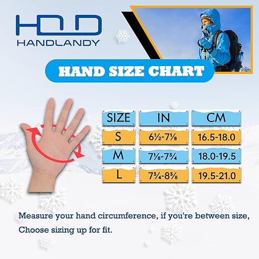 HANDLANDY Waterproof Insulated Work Gloves, 3M Thinsulate Thermal Winter Gloves for Men Women Touch Screen, Warm Ski Snowboard Cold Weather Gloves (Small, Pink)-StrideForce Fitness