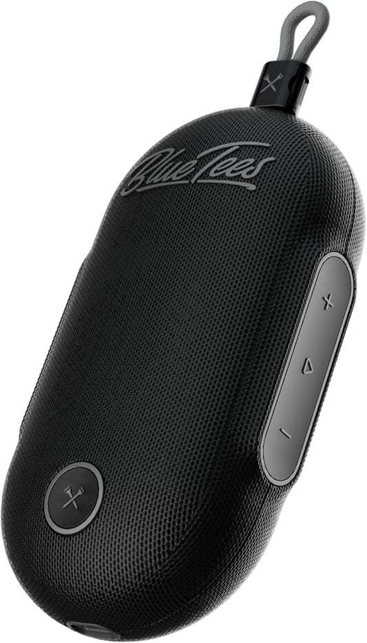 Blue Tees Golf Player Go - Compact GPS Speaker, Bluetooth Music & Audible GPS Distances, Auto Course Recognition, IPX7 Waterproof, 40,000+ Preloaded Courses, 16+ Hours Battery, Built-in Magnetic Strip-StrideForce Fitness