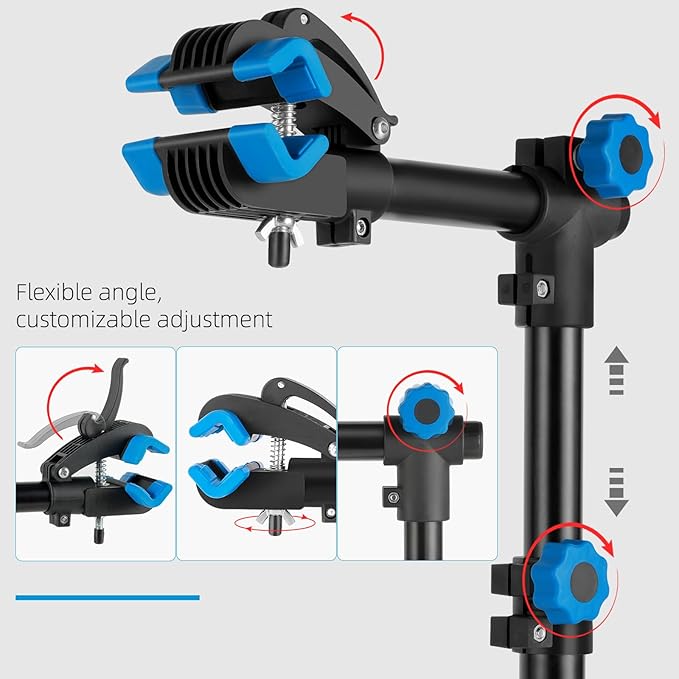 Urban Deco Bike Repair Stand Bench Mount Bike Stand Wall Mounted Bike Work Stand Bicycles Maintenance Rack Bike Clamp for Road Bike,Road Mountain Bike(27 inch)-StrideForce Fitness