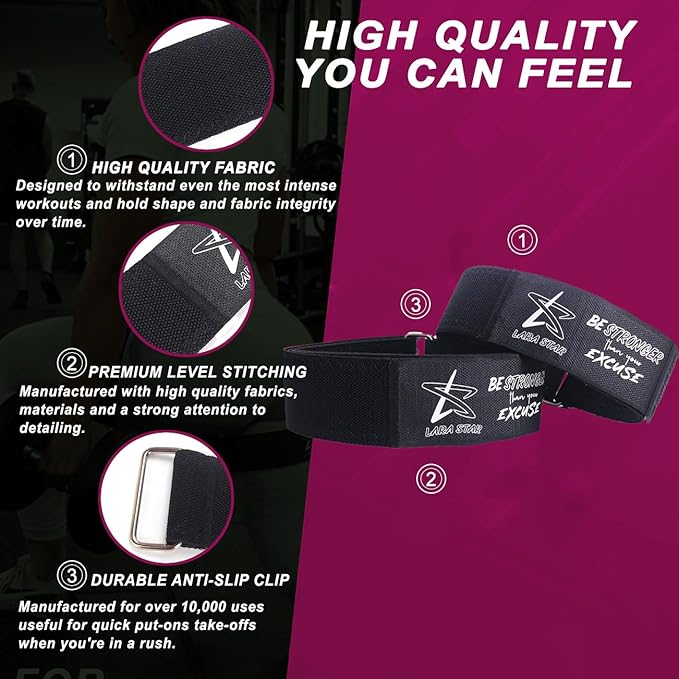 BFR Occlusion Bands for Women Glutes,Blood Flow Restriction Bands for Legs, Butt & Hip Building, Workouts, Best Fabric Resistance Bands for Squat Butt & Thigh