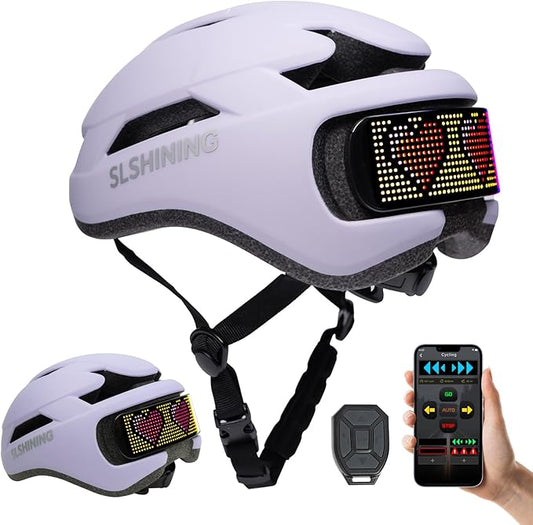 Smart Bike Helmet with Light: Bicycle Helmets for Adult Teens for Mountain & Road Cycling Electric Scooter Skateboard Skating-StrideForce Fitness