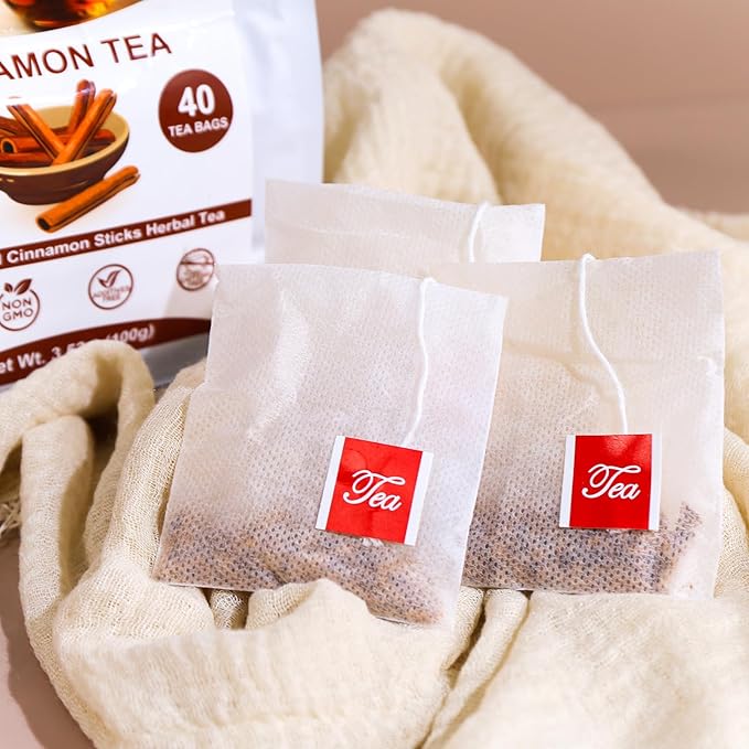 TEARELAE - Cinnamon Tea, 40 Count - Pure Cinnamon Sticks Tea Bags - Hot Cinnamon Spice Tea - Rich in Antioxidants - Non-GMO - Caffeine-Free-StrideForce Fitness