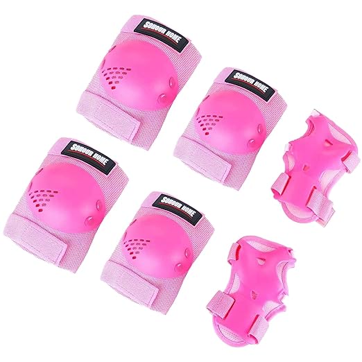Youth/Kids Knee Pads Elbow Pads Wrist Guards Protective Gear Set for 3-15 Years Child Roller Skates, Skateboard, Cycling, Inline Skating, BMX Bike, Balance Bike, Scooter Riding and Other Outdoor Sports-StrideForce Fitness