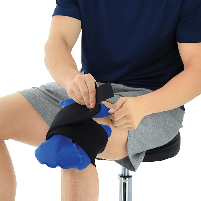 Core Products Clover Pack Frost Free Cold Therapy, Flexible for Knee, Shoulder, Elbow & Ankle with Compression Strap - Made in The USA-StrideForce Fitness