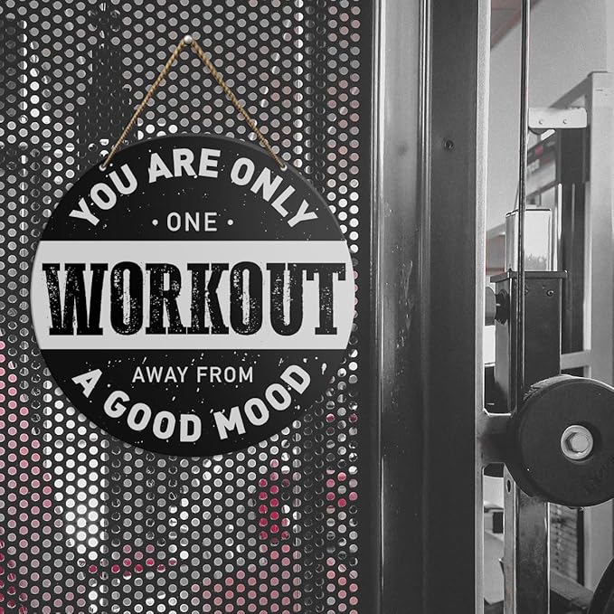 Gym Sign Decor, Home Gym Sign, Workout Room Fitness Room Decor Gym Sign Decoration, Gym Gift for Trainer Exercise Lover, Your Are Only One Workout-StrideForce Fitness