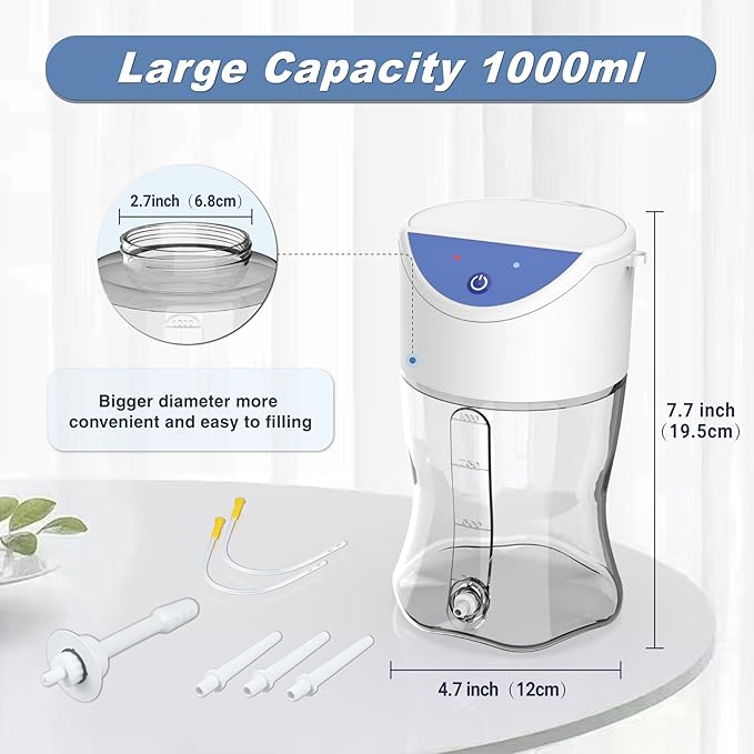 Electric Enema Bottle Set, TopQuaFocus Colon Cleanse Enema Kit for Women and Men, Feminine Care Douches with 3.96ft Silicone Hose, Automatic Organic Home Coffee Colonic Cleansing Enemas-BPA Free-StrideForce Fitness