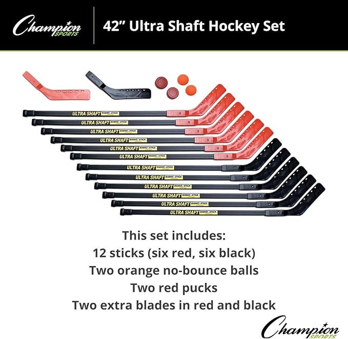 Champion Sports Ultra Shaft Hockey Set-StrideForce Fitness