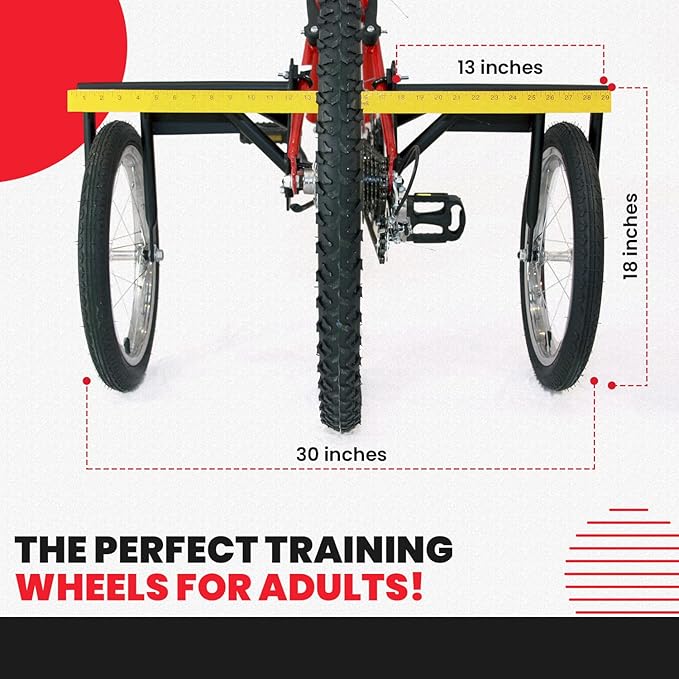 Bike USA Heavy-Duty Adult Training Wheels – Patented Stabilizer Kit for 24"–27" Bicycles, Supports 250+ lbs, Original Full-Size Bike Training Aid, Not for Electric or E-Bikes-StrideForce Fitness