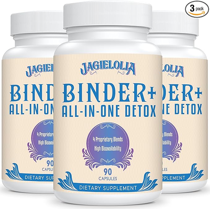 All-In-One Detox Binder Supplement 1500 MG - High Bioavailability, Liver Gut Detox Cleanse with Activated Charcoal, Zeolite & Bentonite Clay for Toxins, Liver, Digestive, 270 Vegan Capsules-StrideForce Fitness