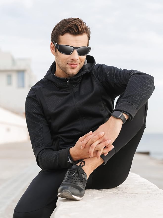 Frienda 6 Pack Polarized Sport Sunglasses for Men Multipack Fit over Glasses Pack Lot Set Men's Sport Fishing Eyeglasses-StrideForce Fitness