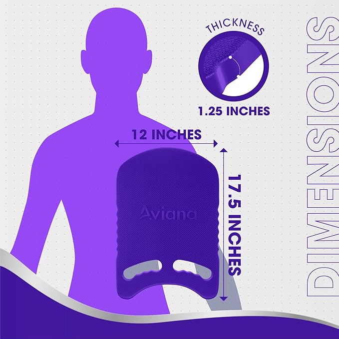 Kickboard Adult & Youth Swim Buoy Aid Leg Kick Exercise Training Float for Swimming Pool or Open Water Foam Equipment | High Buoyancy | Non-Slip | EVA Material & BPA Free-StrideForce Fitness