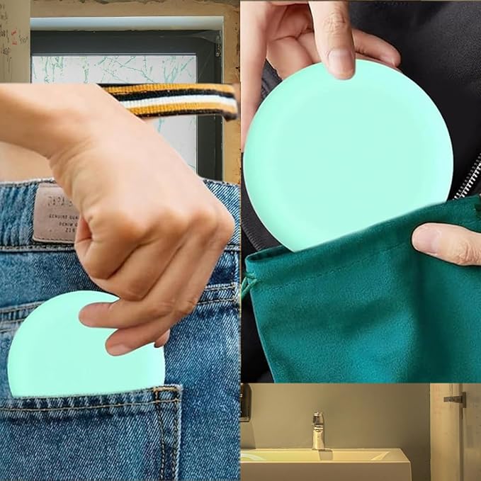 Retainer Case, Slim Aligner Cases for Invisalign, Mouthguard Case with Removal Tools& Aligners Chewies& Brush, Removable Inner Tray Silicone for Easy Cleaning (Green)