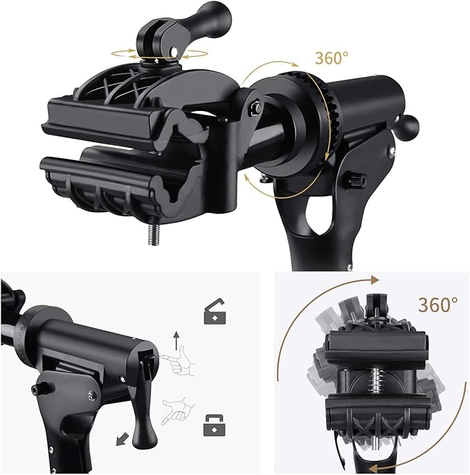 CXWXC Bike Repair Stand -Shop Home Bicycle Mechanic Maintenance Rack- Bike Workstands for Mountain Bike and Road Bike (rs100) (Black)-StrideForce Fitness