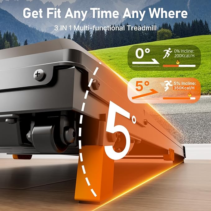 Walking Pad with Incline, BestGod Treadmills for Home 330lbs Capacity Walking Pad Treadmill Portable Under Desk Treadmill, 2.5HP Compact Treadmills Walk Pad with Remote Control-StrideForce Fitness