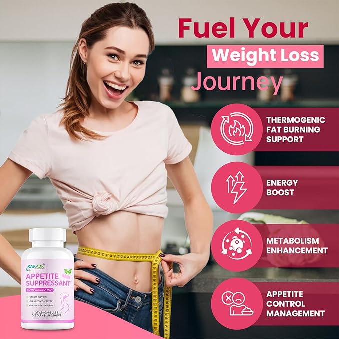 Appetite Suppressant Weight Loss Pills for Women - New Belly Fat Burner for Women | Metabolism Booster, Carb Blocker, Burn Fat 24/7 | Extra Strength Weight Loss Diet Pills - 60 Capsules-StrideForce Fitness