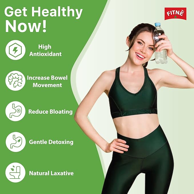 FITNE Green Tea Herbal Honey Lemon With Garcinia Senna Infusion Gentle Detox Cleanse High Antioxidant No Calories Stevia Sweetener, 30 Tea Bags-StrideForce Fitness