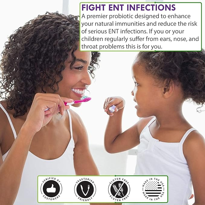 Oral Probiotic Supplement with BLIS K12 4 Billion CFU - Now Dairy Free - Doctor Formulated 30 Day Supply Bottle for Bad Breath, Strep, Cavities, Gum and Oral and Dental Health - Sugar Free - USA Made