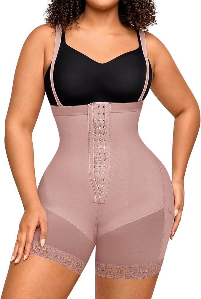 FeelinGirl Faja Body Shaper Tummy Control Shapewear for Women Butt Lifter Post Surgery Fajas Postparto Para Mujer-StrideForce Fitness