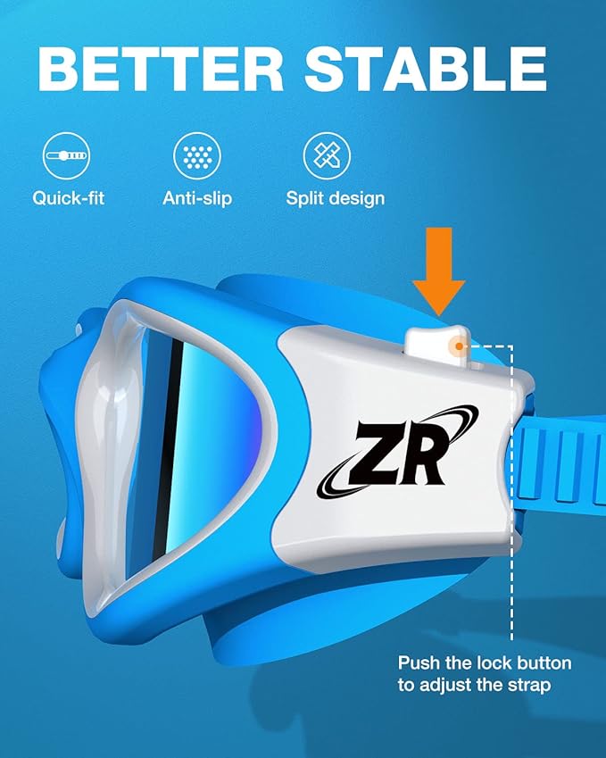 ZIONOR G1 Polarized Swimming Goggles for Unisex Adult Women Anti Fog 100% Anti UV Diving Goggles-StrideForce Fitness