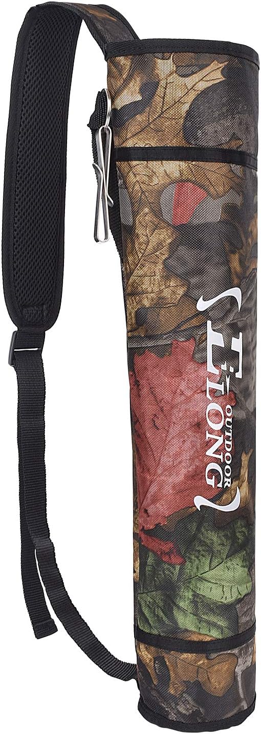 YLS Archery Hip and Back Quiver for Arrows - Black Arrow Quiver for Kids and Adults - Adjustable Arrow Holder with a Padded Strap and Belt Clip - Archery Accessories for Field and Practice-StrideForce Fitness