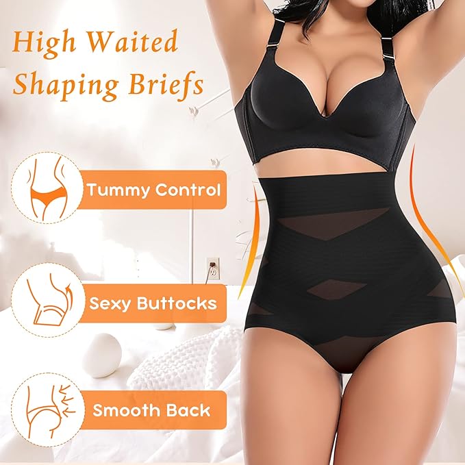 Tummy Control Shapewear Panties for Women High Waisted Body Shaper Slimming Shapewear Underwear Girdle Panty-StrideForce Fitness