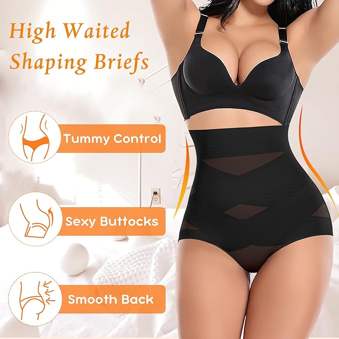 Tummy Control Shapewear Panties for Women High Waisted Body Shaper Slimming Shapewear Underwear Girdle Panty-StrideForce Fitness