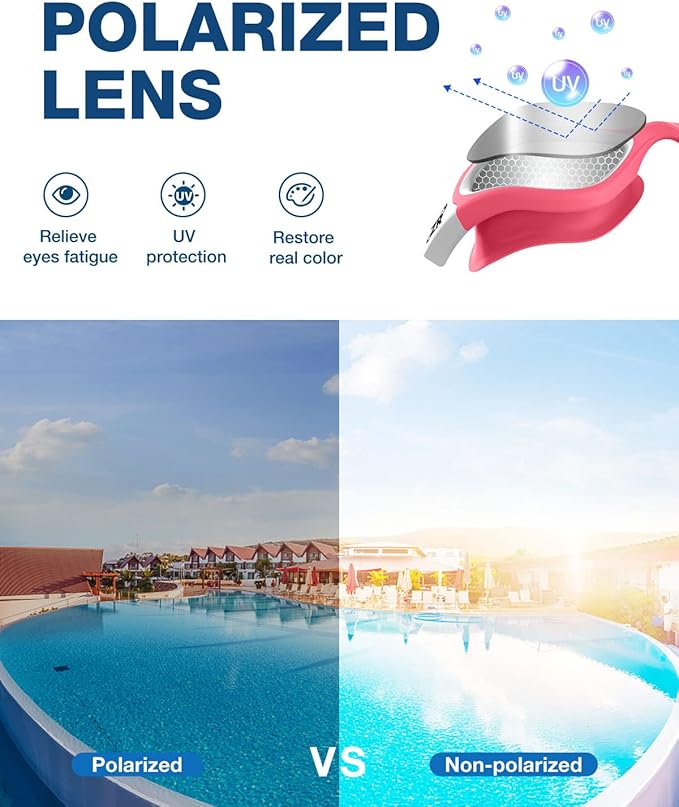 ZIONOR G1 Polarized Swimming Goggles for Unisex Adult Women Anti Fog 100% Anti UV Diving Goggles-StrideForce Fitness