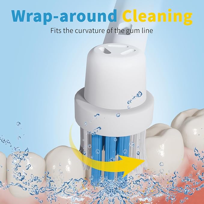 8 Pack Replacement Toothbrush Head Compatible with Oral B Toothbrush (Premium Packaging)