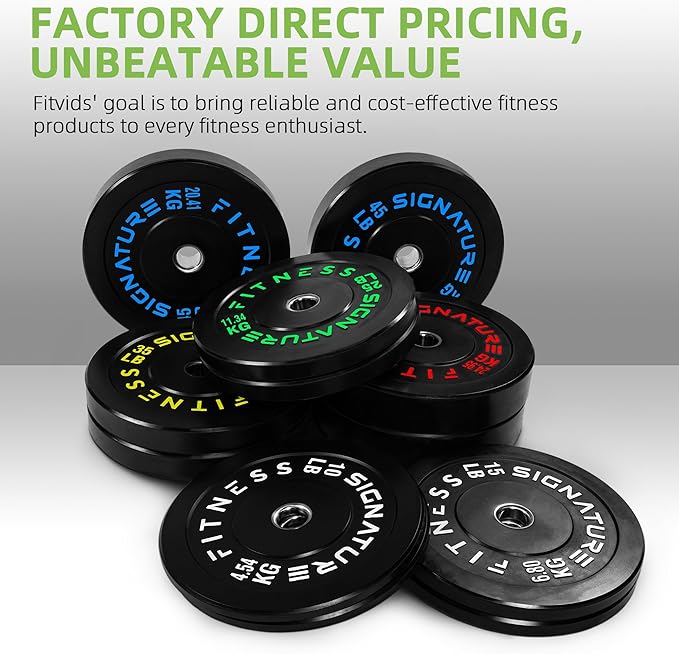 Olympic Bumper Plates Set, 2" Weight Plates for Strength Training & Weightlifting, Paris or Set or Set with Barbell, Multiple Options-StrideForce Fitness