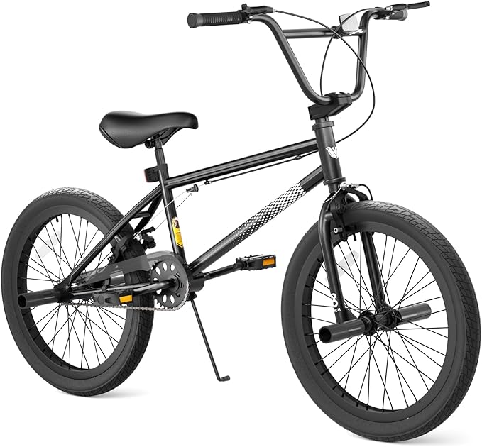 67i Boys BMX Bike 18/20 Inch Ages 8-12 Kids Bicycle with Front Rear U Brake Adjustable Seat Iron Fork 2.09" Wide Tires-StrideForce Fitness
