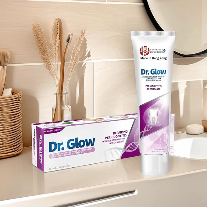 Toothpaste Gum Repair for Receding Gums, Periodontal Disease, Bad Breath, Gum Regrowth, Loose Tooth Repair - 2 Tubes