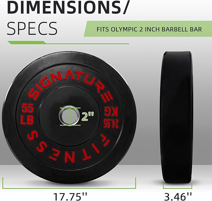 Olympic Bumper Plates Set, 2" Weight Plates for Strength Training & Weightlifting, Paris or Set or Set with Barbell, Multiple Options-StrideForce Fitness