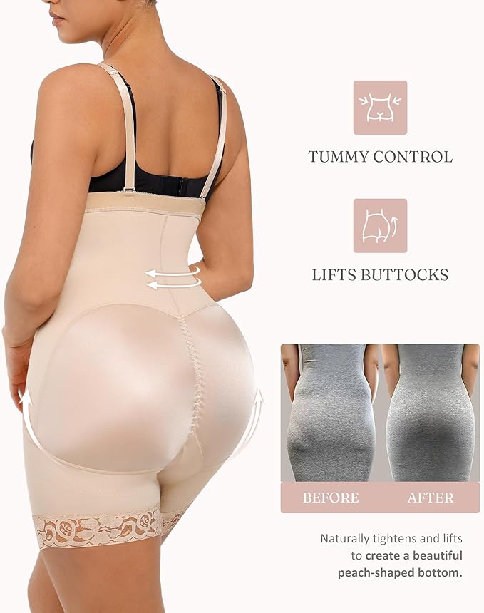 FeelinGirl Faja Body Shaper Tummy Control Shapewear for Women Butt Lifter Post Surgery Fajas Postparto Para Mujer-StrideForce Fitness
