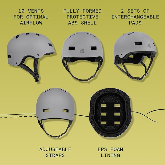 Retrospec Dakota Adult Bike Helmet for Adults - Multi-Sport Protection for BMX, Skating, Scooter, and Skate - Adult Men Skateboard Helmets-StrideForce Fitness