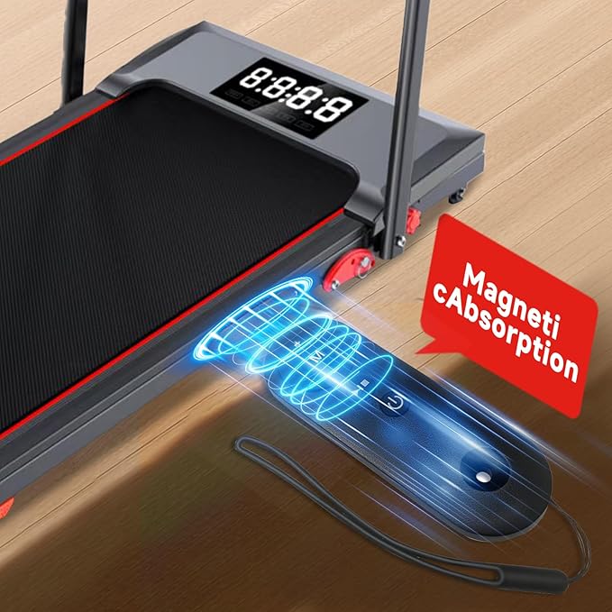 Walking Pad Treadmill with Incline and Handle Bar, 7.5MPH Under Desk Treadmill for Home Office, 360 Lbs Capacity Portable Treadmills with Remote Control, Led Display-StrideForce Fitness