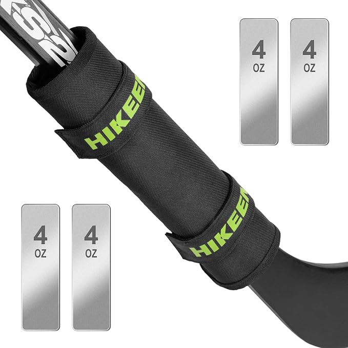 Hikeen Professional Hockey Stick Weight,Adjustable 4-16 Ounces Weights Training Aid,Anti-Slip Durable Hockey Stick Weight for Stick Speed, Timing and Puck Control-StrideForce Fitness