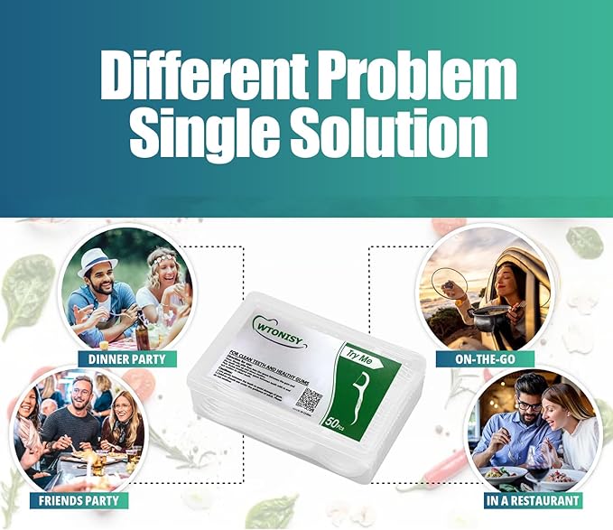 Unflavored Floss Picks, Thin Thread Eco Friendly Toothpick Stick Soft On Gum & Teeth, 150 Count Plastic Free Tooth Flosser for Adults & Kids,for Family, Hotel, Restaurant, car,Travel use