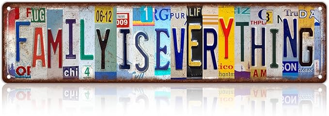 Vintage Family Is Everything Wall Decor Home Street Signs Metal Tin Signs 16 x 4 Inches-StrideForce Fitness