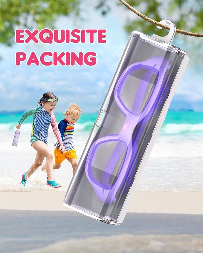 Kids Swim Goggles,Swimming Goggles for Kids 6-14, Anti-Fog UV Protection Pool Glasses for Boys Girls-StrideForce Fitness