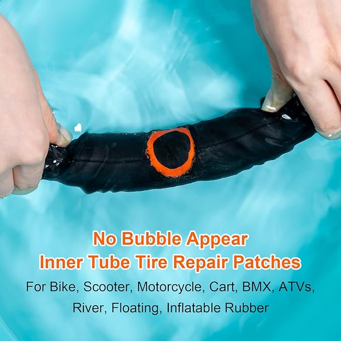 29 PCS Bike Tire Repair Kits - 22 PCS Vulcanizing Patches, Cement, Tire Levers, Metal Rasp & Roller, Valve Wrench, Portable Bicycle Inner Tube Puncture Patch Kit for BMX MTB Road Bike Motorcycle-StrideForce Fitness