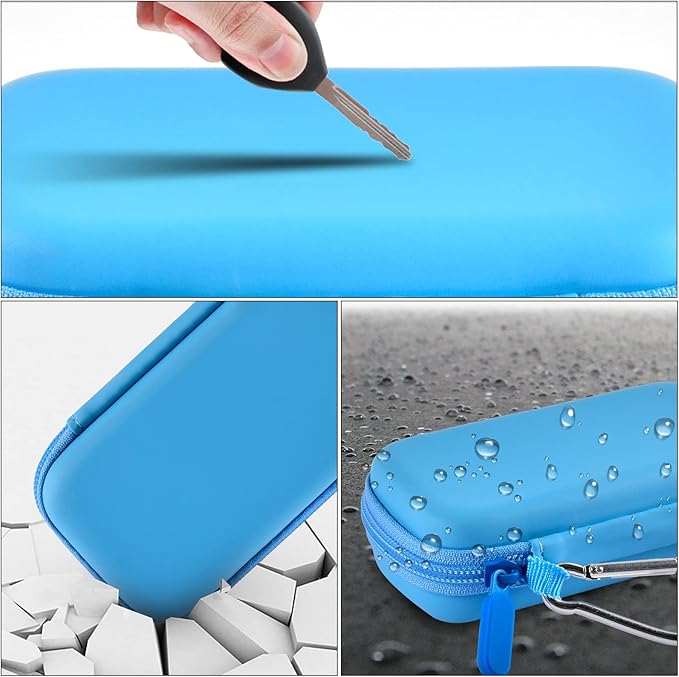 MP3 & MP4 Player Case for SOULCKER/G.G.Martinsen/Grtdhx/iPod Nano/Sandisk Music Player/Sony NW-A45 and Other Music Players with Bluetooth. Fit for Earbuds, USB Cable, Memory Card - Blue-StrideForce Fitness