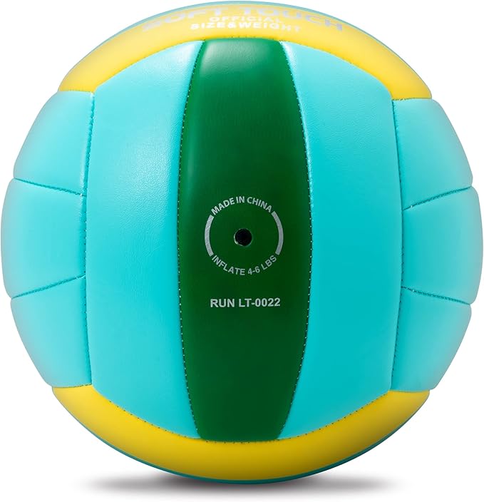 Beach Volleyball Official Size 5 Soft Waterproof Volleyball Sand Sports PU Ball for Indoor, Outdoor, Pool, Gym, Training-StrideForce Fitness