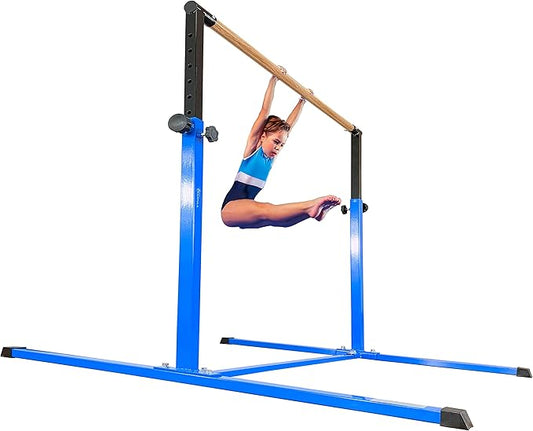 4FT/5FT Gymnastic Bar Set Gymnastics Horizontal Bar Gymnastics Kip Bar for Kids Home Use-StrideForce Fitness