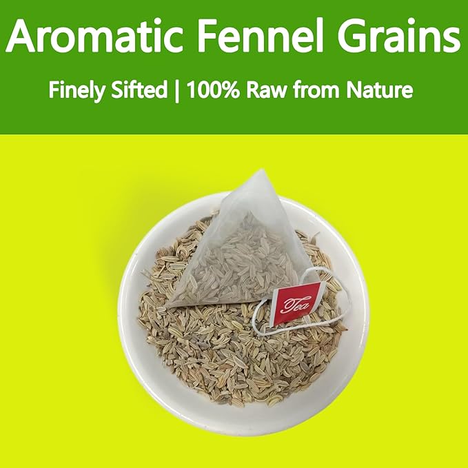 Samcci - Fennel Tea,4g×40 Teabags,100% Natural & Pure Fennel Seeds Herbal Tea - Non-GMO - Caffeine-free - Helps Improve Digestion & Immune System-StrideForce Fitness