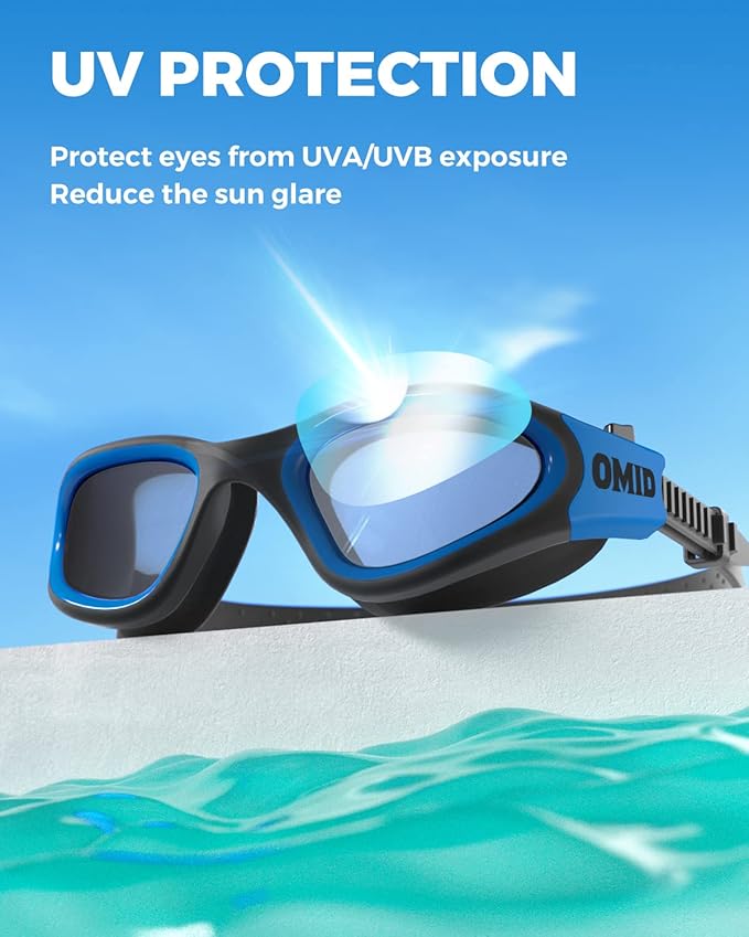 OMID Swim Goggles, P2 Polarized Swimming Goggles for Men Anti-fog Goggles Swimming for Adult Women-StrideForce Fitness