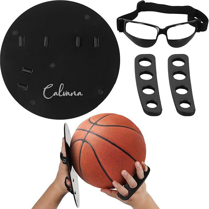Basketball Shooting Off Hand Trainer Kit for Both Handed Shooters - Includes Dribbling Goggles - Enhances Shooting Accuracy and Ball Handling-StrideForce Fitness