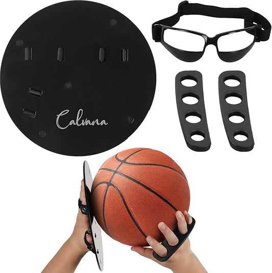 Basketball Shooting Off Hand Trainer Kit for Both Handed Shooters - Includes Dribbling Goggles - Enhances Shooting Accuracy and Ball Handling-StrideForce Fitness