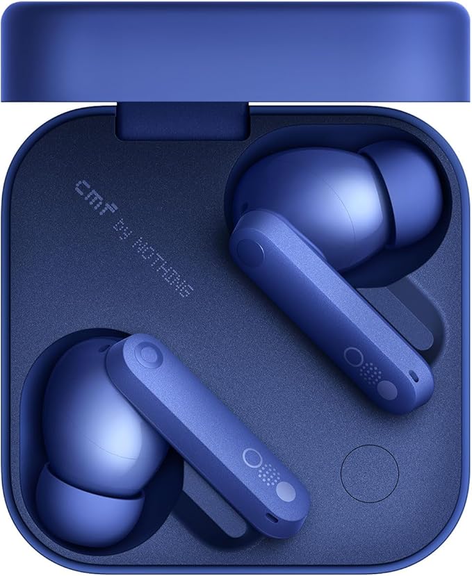 CMF Buds Pro 2 Wireless Earbuds, Hi-Res Audio with LDAC, 50 dB Hybrid Noise Cancelling Earbuds, Ultra Bass Technology, Bluetooth 5.3, 43H Play Time with Charging Case, 6 HD Mics Headphones, Blue-StrideForce Fitness